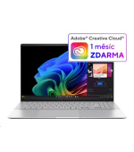 ASUS NTB Vivobook S 15 OLED (S5507QA-OLED001W), X1E-78-100, 15.6" 2880 x 1620, 32GB, 1TB SSD, Adreno, W11 Home, Silver