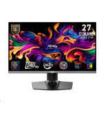 MSI LCD MAG 272UP QD-OLED X24, 26.5", QD-OLED, 4K UHD, 240Hz, 0.03ms, Black, 3R