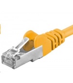 PREMIUMCORD Patch kabel CAT6a S-FTP, RJ45-RJ45, AWG 26/7 1m žlutá