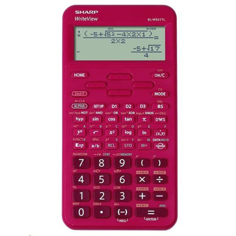 BAZAR - SHARP kalkulačka - ELW531TLBRD - Blister - červená - Poškozený obal (Komplet)