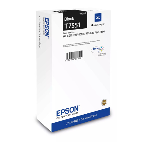 Epson Ink cartridge Black DURABrite Pro, size XL