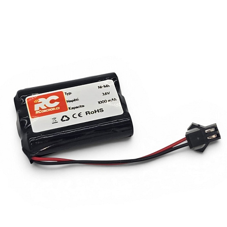 Akumulátor Ni-Mh 3.6V 1000 mAh konektor 2SM