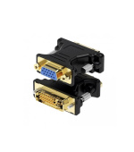 WG Redukce DVI-I Dual Link (male) to VGA (female; D-Sub DE-15) / black