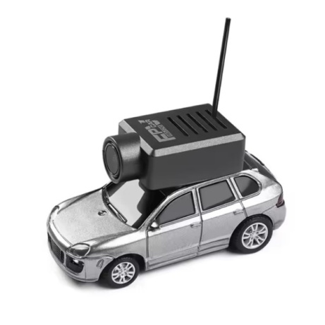 Mini RC auto s kamerou 1/64 stříbrná