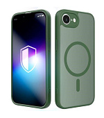 3mk ochranný kryt Misty MagCase Green pro Apple iPhone 16E/ iPhone 17E