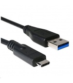 C-TECH kabel USB 3.0 AM na USB-C kabel (AM/CM), 1m, černý