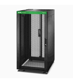 APC Easy Rack 600mm/24U/800mm, with Roof, Side panel,castors,feet and 4 Brackets, No Bottom, black