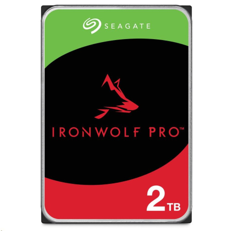 SEAGATE HDD 2TB IRONWOLF PRO (NAS), 3.5", SATAIII, 7200 RPM, Cache 256MB