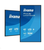 iiyama ProLite LH4375UHS-B2AG, 4K, USB, RS232, Ethernet, Wi-Fi, Android, kit (RS232), black