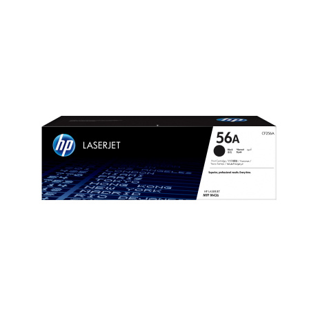 HP 56A Black LaserJet Toner Cartridge (7,400 pages)