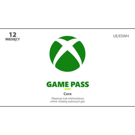Xbox Game Pass Core – 12 - měsíční členství