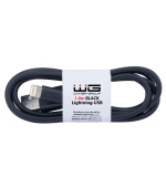 WG - Datový kabel Lightning na USB-A, 1 metr, černá