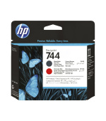 HP 744 Tisková hlava, černá a červená, F9J88A
