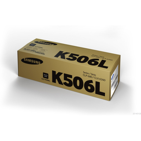 HP - Samsung CLT-K506L High Yield Black Toner Cartridge (6,000 pages)