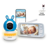EVOLVEO Baby Monitor N5, Set videochůvičky s 360° dohledem, obousměrnou komunikací a ukolébavkami, modrá