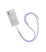 WG - Crossbody lace strap/transparent/violet