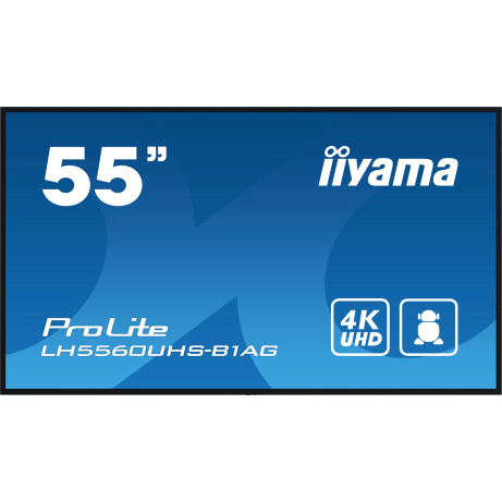 55" iiyama LH5560UHS-B1AG: VA,4K UHD,Andr.11,24/7