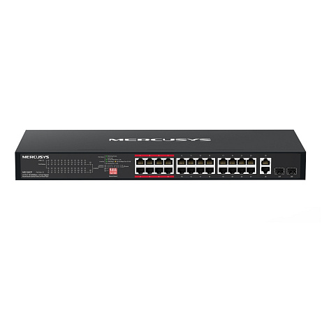 Mercusys MS126CP 24xFE PoE+ 2xGb rack switch