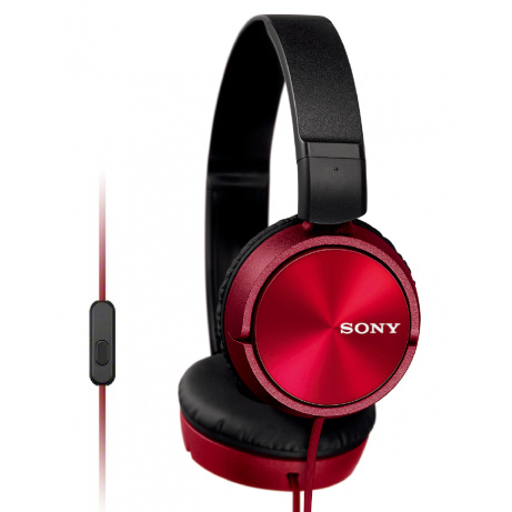 SONY sluchátka MDR-ZX310AP, handsfree, červené