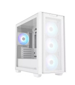 BAZAR ASUS case A21 PLUS, Mini Tower, průhledná bočnice, 4x 120mm ARGB Fan, bílá (POŠKOZENÝ OBAL)