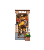 RoboTime 3D skládačka Zarážka na knihy Sakurová ulička s vínem