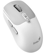 GENIUS myš NX-8080S BT/ duální Bluetooth + 2,4GHz/ 1600 dpi/ Copilot/ bezdrátová/ tichá/ bílošedá