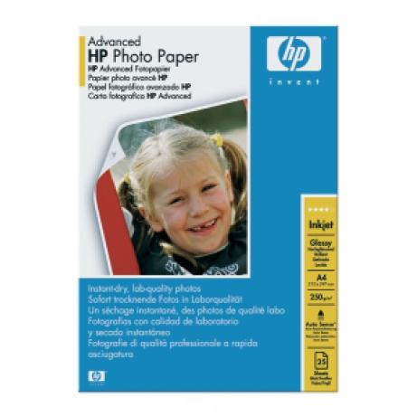 HP Advanced Glossy Photo Paper, A4, 25ks, 250g/m2