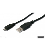 PREMIUMCORD Kabel USB 2.0 A-Micro B propojovací 0,2m (černý)
