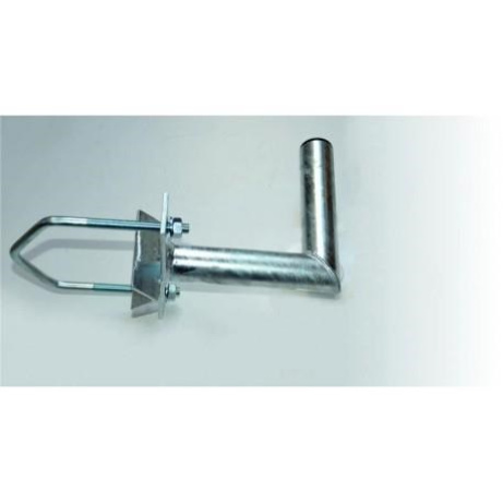 Držák antény na stožár do průměru 150mm s vinklem, žárový zinek, délka 20cm