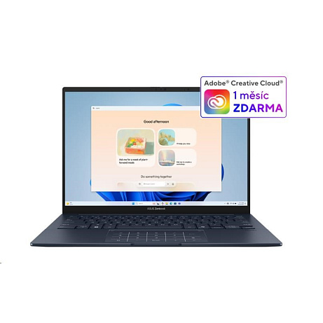 ASUS NTB Zenbook 14 (UX3405CA-OLED644W), Ultra 7 255H, 14" 1920x1200, 32GB, 1TB SSD, iArc, W11 Home, Ponder Blue