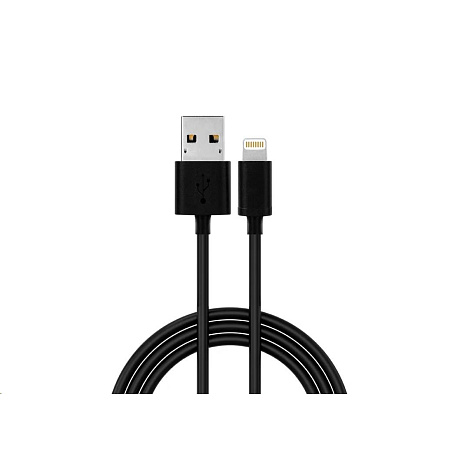 WG - Datový kabel Lightning MFI na USB-A, 2 metry, černá