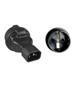 Adaptér IEC C14 na SCHUKO CEE 7/3 napětí 230V, 10A