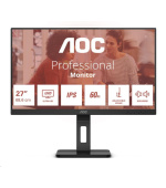 AOC MT IPS LCD WLED 27" U27E3UF - IPS panel, 3840x2160, 2xHDMI, DP, USB 3.2, repro, pivot