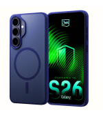 3mk ochranný kryt Smoke MagCase Blue pro Samsung Galaxy S26+