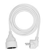 Solight prodlužovací přívod - spojka, 1 zásuvka, 5m, 3 x 1mm2, bílá