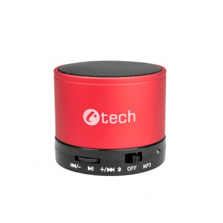 C-TECH repro SPK-04R, bluetooth, červené