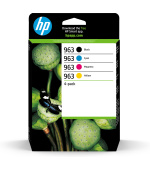 HP 963 CMYK Original Ink Cartridge 4-Pack (700 / 700 / 700 / 1,000 pages)