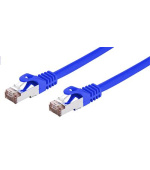 Kabel C-TECH patchcord Cat6, FTP, modrý, 2m