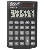 REBELL kalkulačka - SHC208 - černá