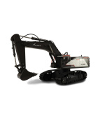 RC pásový Profi bagr s kovovou lžící ACV 730 1:14 bílý