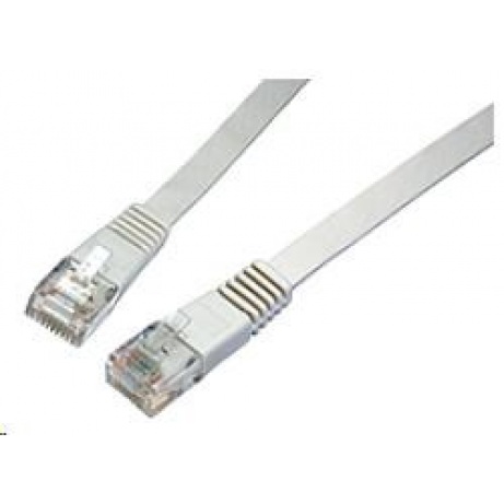 Solarix Patch kabel plochý CAT6 UTP LSOH 3m šedý non-snag-proof C6-111GY-3MB