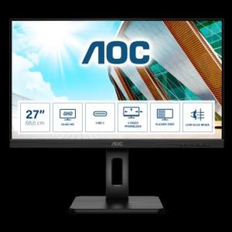 AOC MT IPS LCD  WLED 27" Q27P2CA - IPS panel, 2560x1440, 2xHDMI, DP, USB-C, USB 3.2, repro, pivot