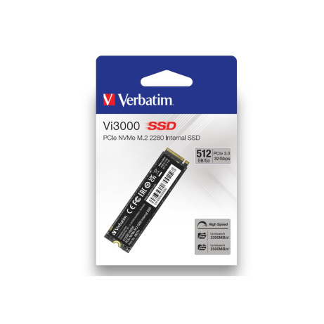 Verbatim SSD 512GB Vi3000 Internal PCIe NVMe M.2