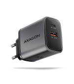 AXAGON ACU-PQ67, GaN nabíječka do sítě 67W, výstup USB-A + USB-C, PD3.0/PPS/QC4+/SFC2.0/Apple
