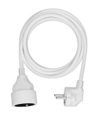 Solight prodlužovací přívod - spojka, 1 zásuvka, 3m, 3 x 1mm2, bílá