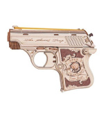 RoboTime 3D dřevěná skládačka Mini pistole Justice Guard