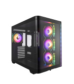 FSP ATX Midi Tower M580-BP/Midi Tower/Transpar./Černá