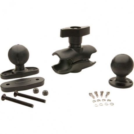 RAM MOUNT KIT, FLAT CLAMP BASE, SHORT ARM, 5 inches (128mm), BALL FOR VEHICLE DOCK REAR