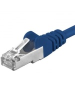 Premiumcord Patch kabel CAT6a S-FTP, RJ45-RJ45, AWG 26/7 0,25m modrá
