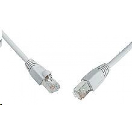 Solarix Patch kabel CAT5E SFTP PVC 10m šedý snag-proof C5E-315GY-10MB